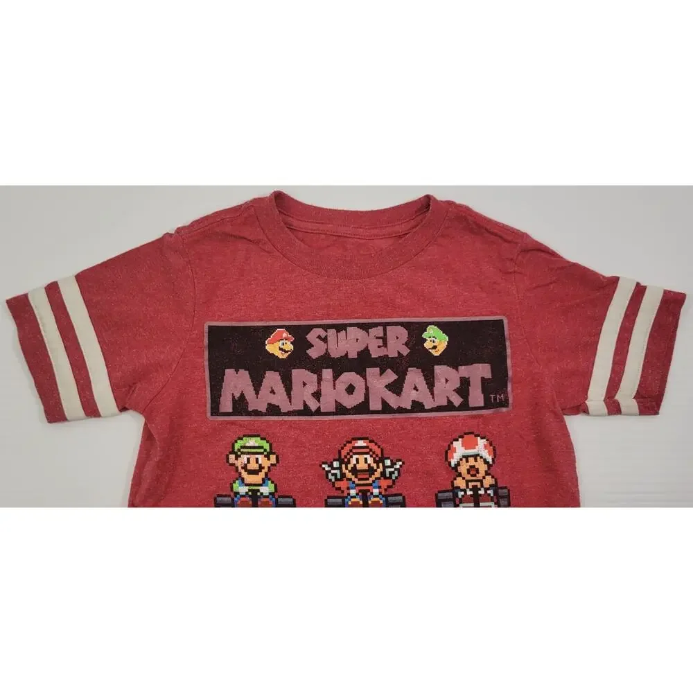 L6) GAP Kids Nintendo Super Mario Kart Red T-Shirt XS